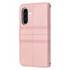 For Samsung Galaxy A17 5G/A17 4G/A26 5G Case Wallet Skin-Touch Leather Imprinted Phone Cover with Wrist Strap