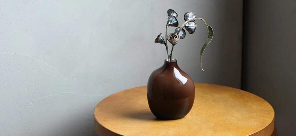 Kinto Flower Base Green W90 X D60 X H110mm SACCO Glass 02 26053