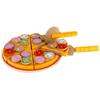 Wooden Pizza Cutter Toy Set with Tray Accessories