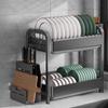 Многофункциональная алюминиевая кухонная настольная сушилка для посуды