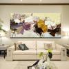 Abstract Modern Flowers Canvas Paintings  Art Canvas Posters And Prints Flowers Modern Pictures For Living Room Cuadros Background