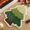 Imitation Cashmere Christmas Tree & Holiday Floor Mats for Bathroom & Doorway