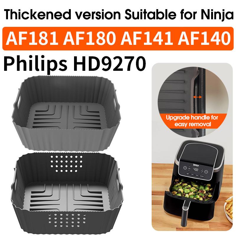 1 шт. силиконовый противень для выпечки для аэрофритюрницы, подходит для Ninja SL401 AF400UK AF300, силиконовый противень для выпечки