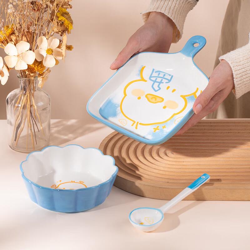 ZISIZ Easy Duck Керамический детский набор посуды (6 шт)