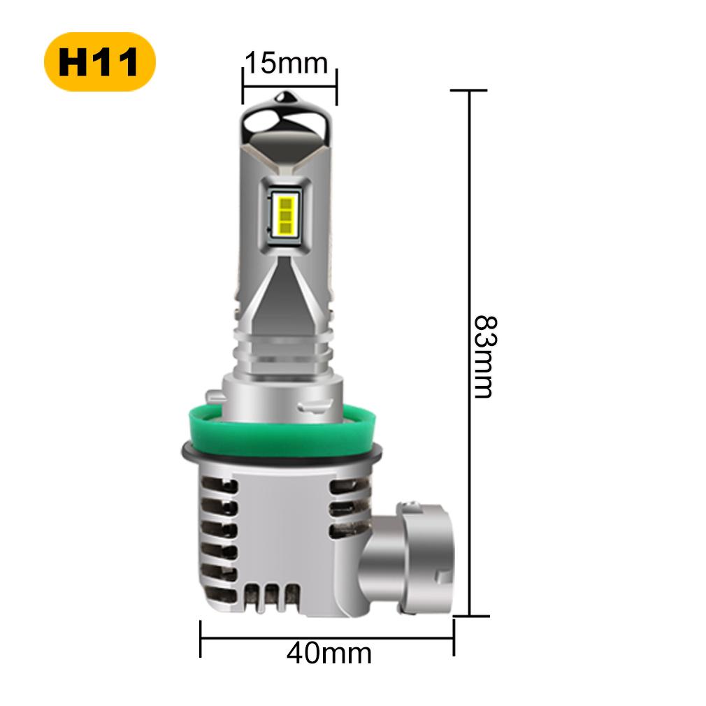 2шт H7 CSP LED H4 Беспроводные 50W 10000LM Canbus Автомобильные фары H1 H3 H11 9005 HB3 9006 HB4 Супер яркие фары дальнего/ближнего света для мотоциклов Противотуманные фары 6000K Белый