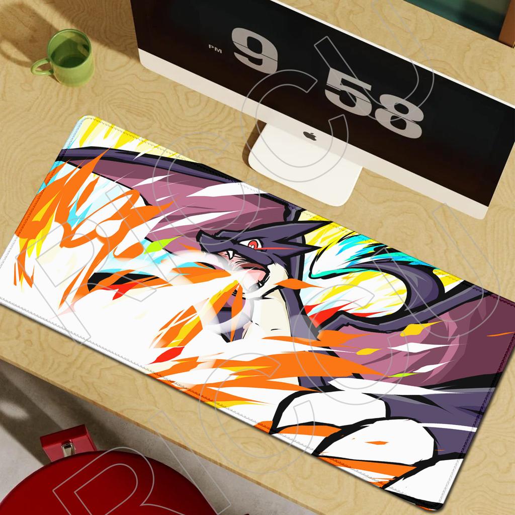 XXL Protection Gaming Mouse Pad rubber Pokemon Charizard HD print Pc accessories Mousepad Keyboard Pad NonSlip Office Laptop