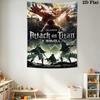 Attack Titan Levi Wall Tapestry Tapestry Background Cloth Wallmounted Work Of Art Christmas Gift Home Decor