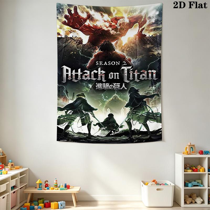 Attack Titan Levi Wall Tapestry Tapestry Background Cloth Wallmounted Work Of Art Christmas Gift Home Decor