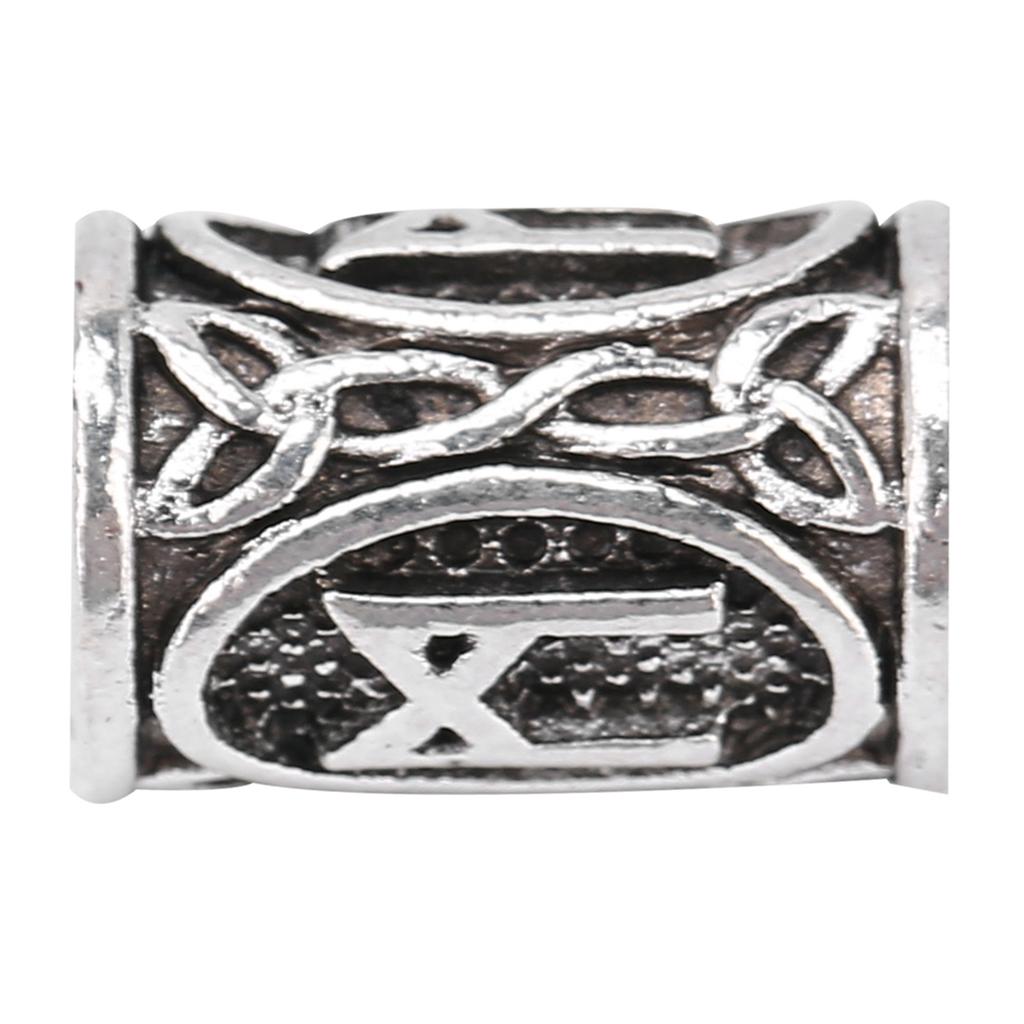 24 шт., бусины для волос викингов, винтажные бусины для дредов, мужские трубки для бороды, украшения для волос