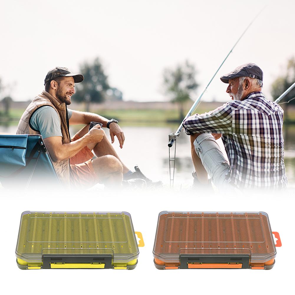 Без повреждений крючков Коробка для наживки Большой вместимости Быстросохнущая Многофункциональная коробка для приманок Портативная Двусторонняя коробка для наживки Аккуратно организованная