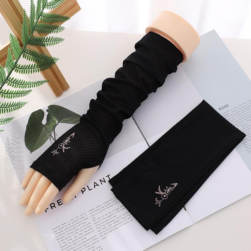 Fashion Women Outdoor Summer Thin Sun UV Protection Car Driving Arm Sleeve Gloves