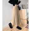 Knitted Skirt for Women In Spring and Autumn, New Autumn and Winter Pleated Skirt, Medium Length with Sweater A-line Skirt