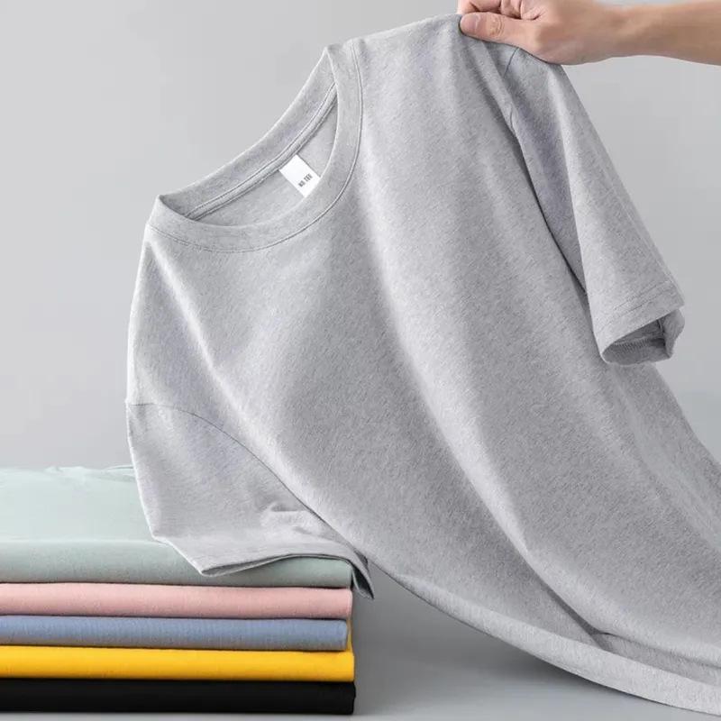 Мужская базовая футболка с коротким рукавом и круглым вырезом