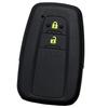Силиконовый чехол для смарт-ключа IKT для автомобилей Toyota, 2 кнопки, черно-желтый, Prius 50