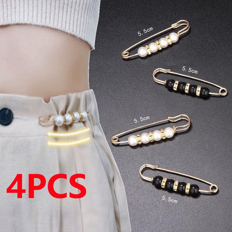 4 шт., комплект брошей из искусственного жемчуга, элегантный модный женский циркон, булавка на лацкане, свитер, платье, брошь, булавки, аксессуары «сделай сам», подарки