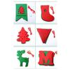 Felt Christmas Banner Red Green Elk Design Felt Christmas Banner Santa Design Hanging Ornament Xmas Pull Flag Christmas Party