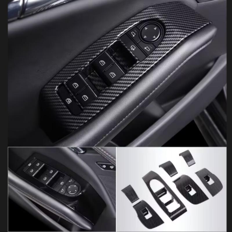 For Mazda 3 Axela 2019-2022 Accessories Inner Door Bowl Handle Trim Cover Frame ABS Carbon Interior Mouldings Modification QT1