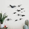 Halloween Bat Decorations for Doorways, Hollow Bat Wall Decorations, 3D Non-adhesive Paper Bat Wall Stickers Wall Decoration