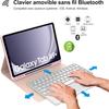 Samsung Galaxy Tab A9+ с чехлом-клавиатурой Bluetooth AZERTY, 11-дюймовый защитный чехол