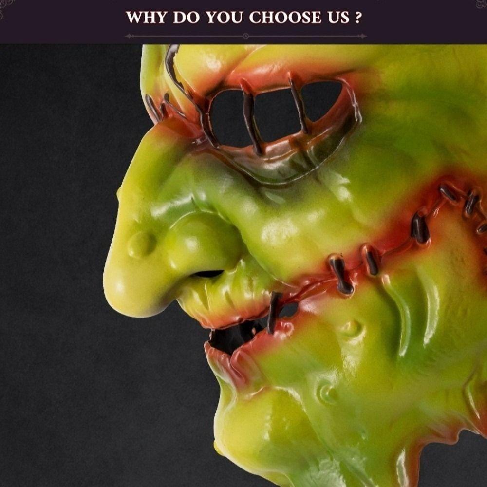 Facepiece Dark Forest Mask Blood Scar Scary Killer Devil Mask Halloween Witch Mask Dressing Up