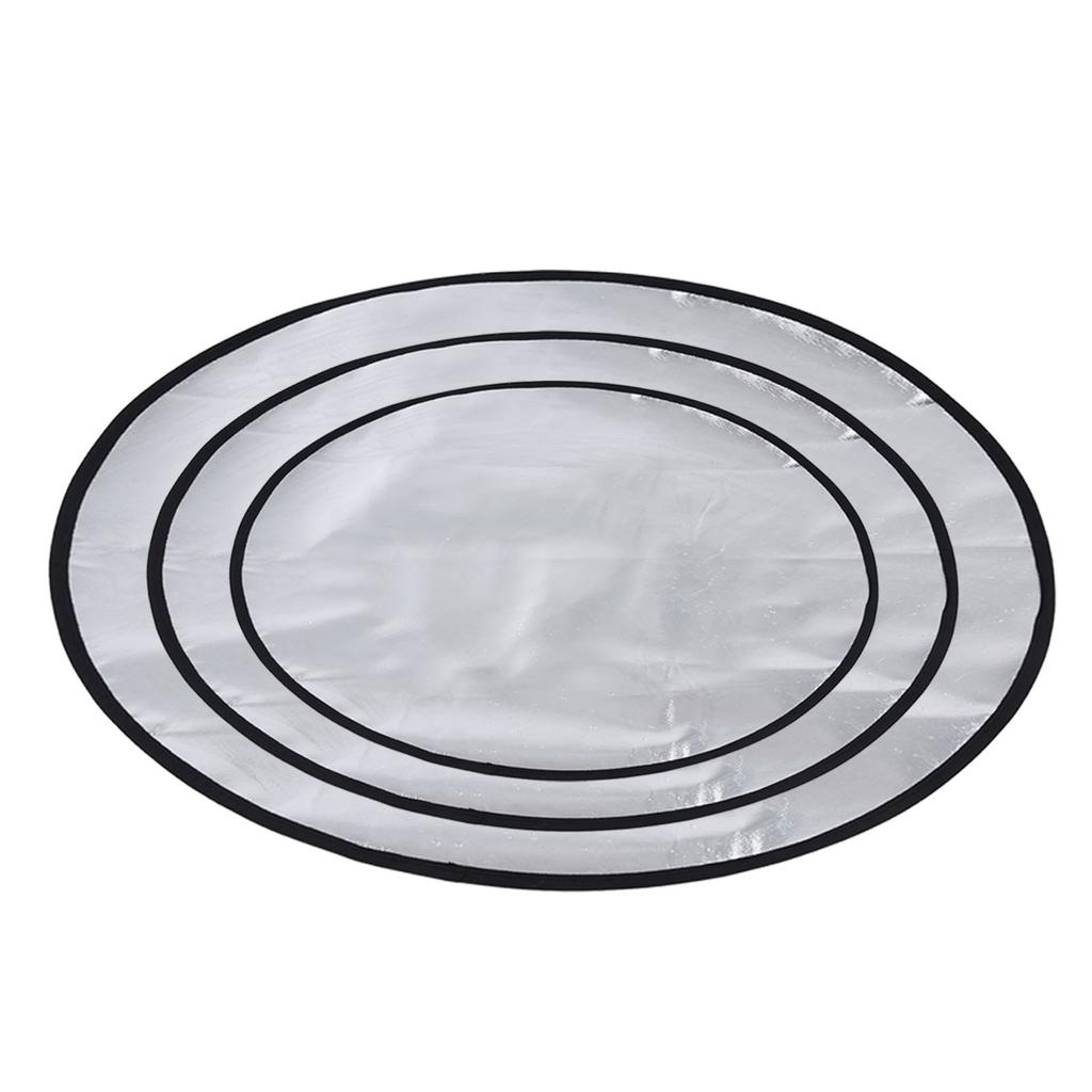 Термостойкий коврик для костра, защитный коврик для гриля и патио, двусторонний круглый коврик для газона для кемпинга на открытом воздухе