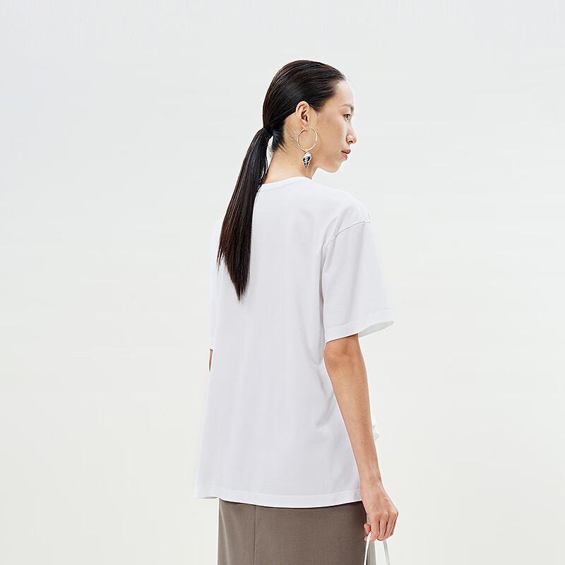 LESS Cotton Crew Neck Short Sleeve T-Shirt