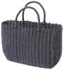 Murataya Vinyl P.P. Jumbo Basket Bag, Black, Approx. 44 X 16 X 32cm (Approx. 48cm To Handle), 9684