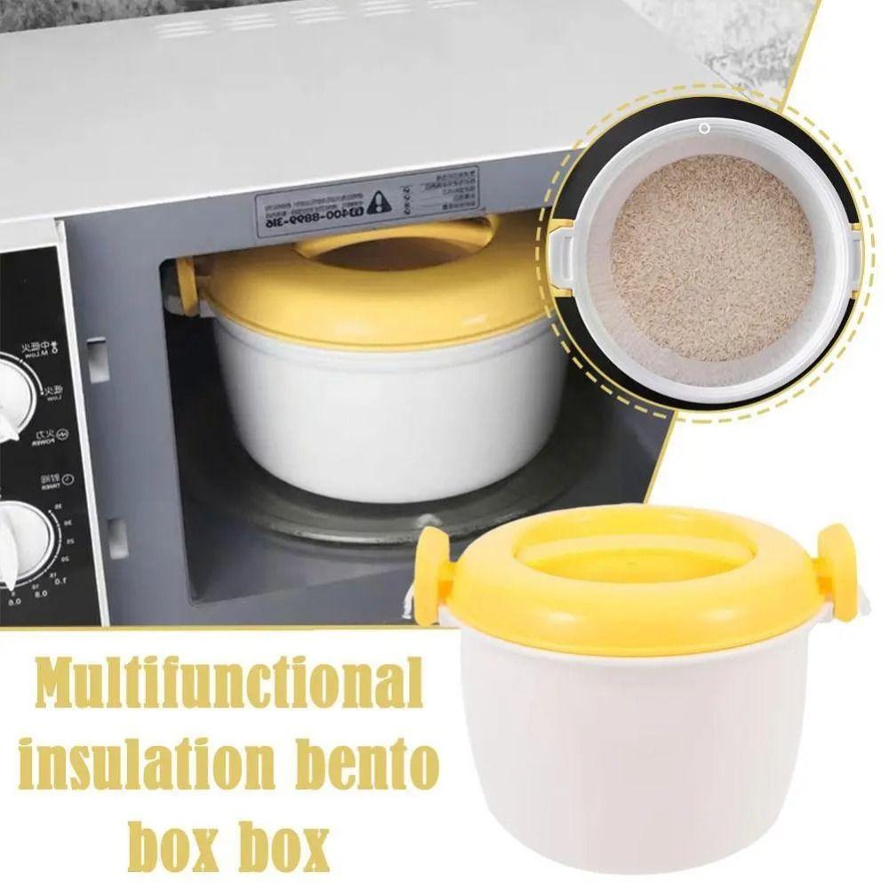 Insulated Lunch Box Pressure Pots Bowl Pastamaker Oven Steamer Pot Microwave Rice Cooker Kitchen