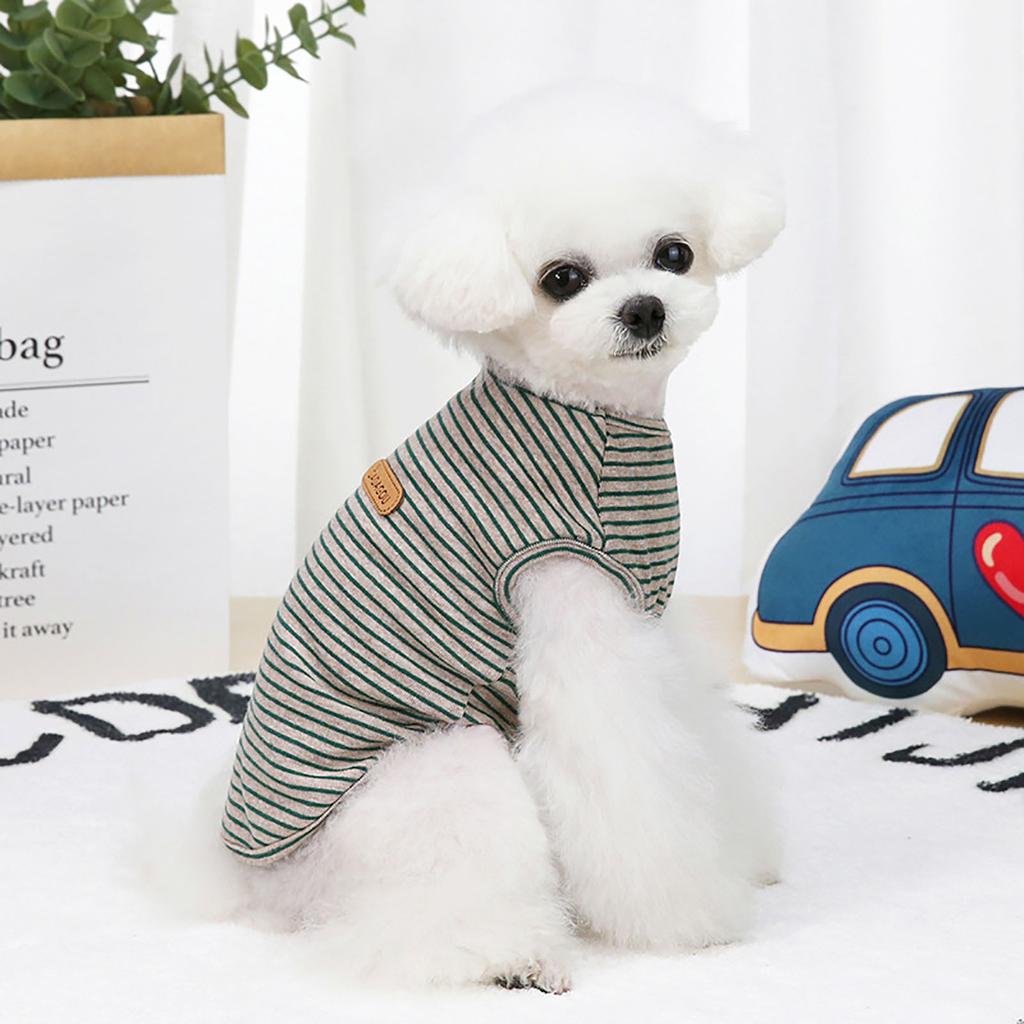 New Fashion And Dog Striped Vest Casual Cute Pet Clothes