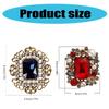 Elegant Clothing Fastener Fashion Accessory Clothing Jewelry Vintage Brooch Crystal Lapel Pin Gift for Woman Girls
