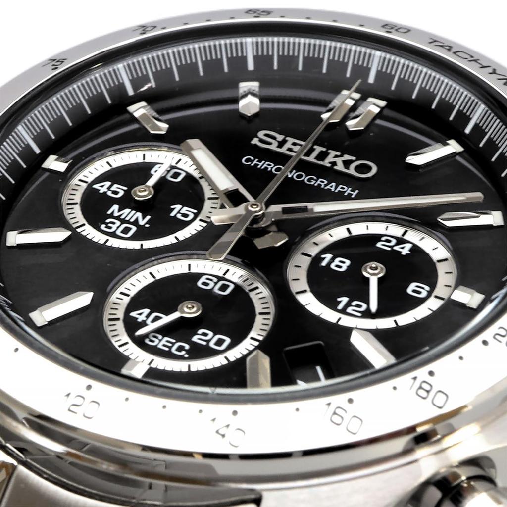 SEIKO Second Chronograph Quartz Watch SBTR013 Black [Seiko] 1/5 Мужские []
