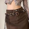Винтажный этнический стиль, ручная работа, поясная веревка, женское платье, декоративная поясная цепочка, универсальный богемный ремень Y2K