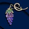 Grape Brooch Elegant Fruit Clothing Pin Creative Personality Clothing Accessories Female