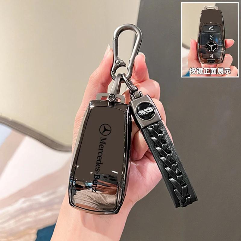 PEL5 TPU Key Fob Cover For Mercedes Benz A B C E S Class W204 W205 W212 W213 W176 GLC MAYBACH Keyless Soft Case