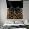 Gorgeous Bow Wall Tapestry Aesthetic Wall Hanging Printed Fabric Blanket Decorative Tapestries for Bedroom Living Room Home Decor