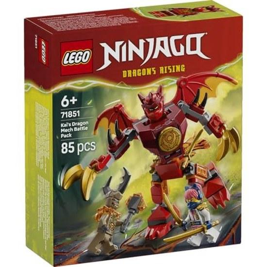 LEGO Ninjago Kais Dragon Mech Suit Battle Pack 71851 toy boys girls toys birthday present blocks educational 6 years old 7 8 9 robots pretend play 85