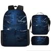 Luxury Popular Novelty Little Nightmares 3D Print 3pcs/Set pupil School Bags Laptop Daypack Backpack Lunch bag Pencil Case