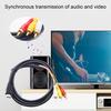 1,5 м Аудио Видео Кабель Без Потерь Позолоченный Штекер HDMI-совместимый Папа на 3 RCA Папа ТВ Приставка AV Кабель Офисные Принадлежности