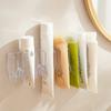 Wall-Mounted Non-Perforated Toilet Facial Cleanser Storage Rack Cosmetics Rack Mirror Cabinet Toothpaste Drain Holder