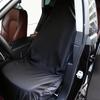 Универсальный черный чехол на сиденье автомобиля, передний и задний, полиэстер, водонепроницаемый, грязеотталкивающий, защитный чехол для сиденья автомобиля, аксессуары для салона