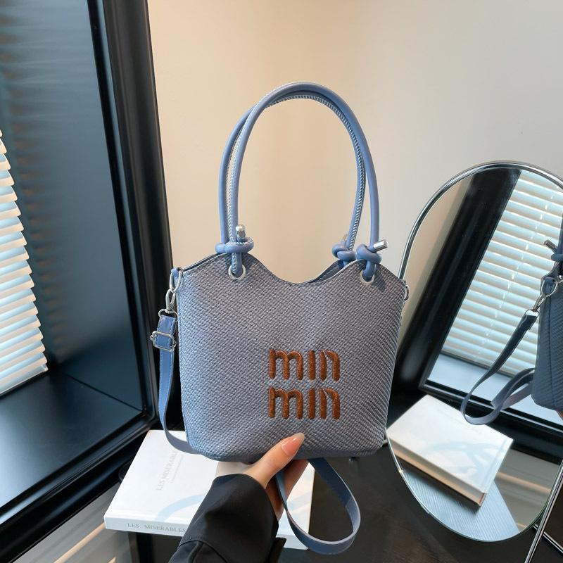 Плетеная женская сумка, новая модная сумка большой вместимости, универсальная высококлассная сумка-тоут