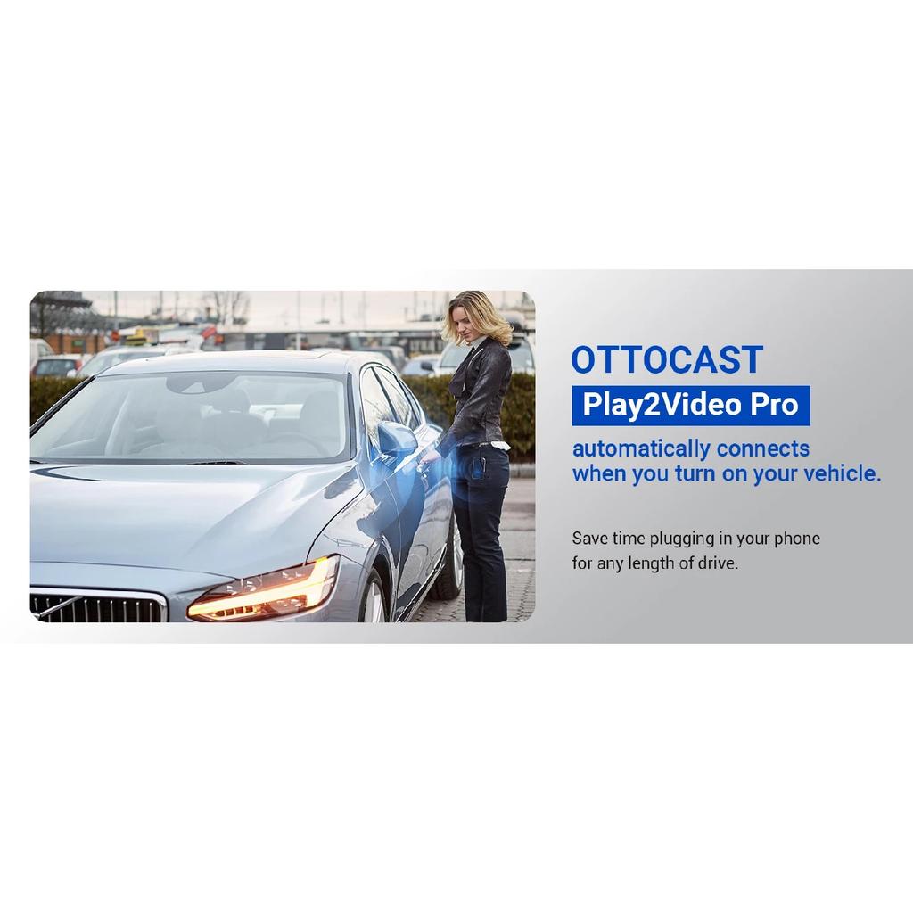 OTTOCAST Play2Video Pro Ai Box Pro Встроенный YouTube Netflix IPTV Видеобокс Проводной на Беспроводной CarPlay Android Auto Адаптер