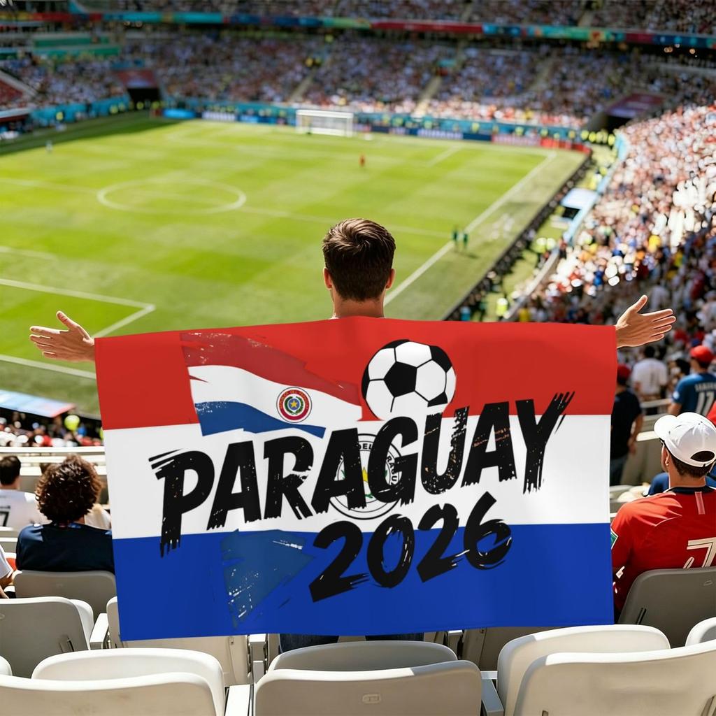 Южная Африка 2026 Фан-накидка для футбольных болельщиков Легкая портативная флаг-шарф болельщика Стадионный аксессуар для мероприятий Чемпионата мира и спортивных собраний