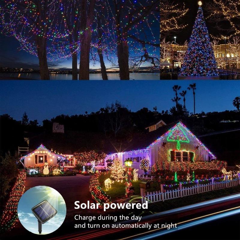 Outdoor Solar String Light 32M 300LED Waterproof Fairy Lamp for Waterproof Decorative String Lamps in Courtyard Garden Christmas