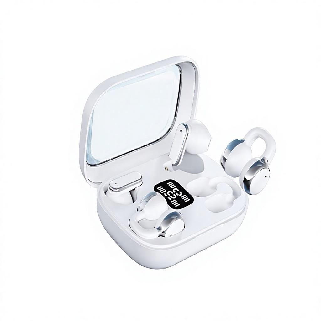 Q10 Binaural Wireless for 5.4 Earphones Wireless Charging Bone Conduction Active Noise Cancellation AI Headphones