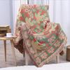 Four Seasons Universal Single Cotton Sofa Towel Three-layer Woven Maple Leaf Double-sided Thread Blanket Knitted Travel Blanket