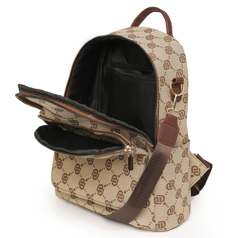 Винтажный принтованный маленький рюкзак женский рюкзак дорожная сумка