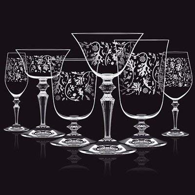 Italesse Президент Бокал для вина с теплой деревянной отделкой, 135 мл, Хрустальное стекло, Словакия