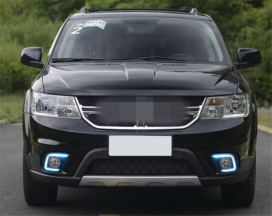 Furulu 2 шт. 3 цвета Светодиодные дневные ходовые огни для Dodge Journey FIAT Freemont 2