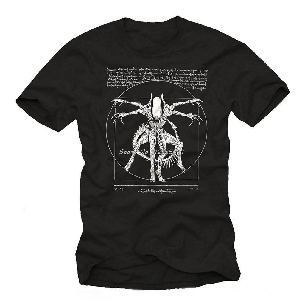 Брендовая футболка Homme Tees Крутые вещи для подростков Футболка Da Vinci Alien Подарки для геймеров для мужчин Уличная одежда